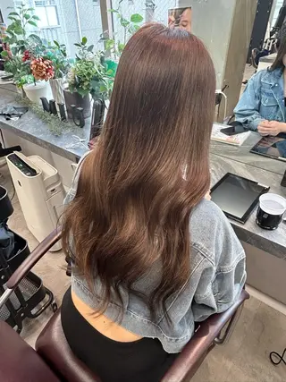 ロング ボブ/レイヤー/ ダブルカラー/みのりのヘアスタイル