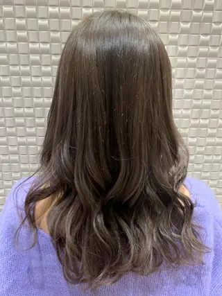 セミロング カラー シャドールーツ美容師 篠原康太のヘアスタイル