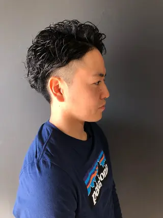 パーマ メンズ 森本裕/オーナー/ スパイラルパーマのヘアスタイル