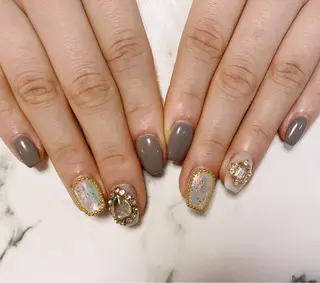 ロング カラー ネイル Q Free nailsのネイルデザイン