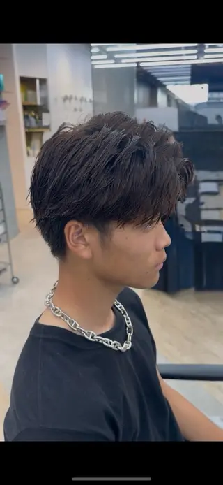 ショート メンズ 名古屋シャドウパーマ /伊藤恵悟のヘアスタイル