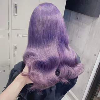 ロング 🩶 ピンクカラー/ ブロンド🩶くるみのヘアスタイル