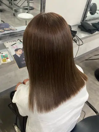 ミディアム カラー パーマ ENV船橋 櫻井ちののヘアスタイル