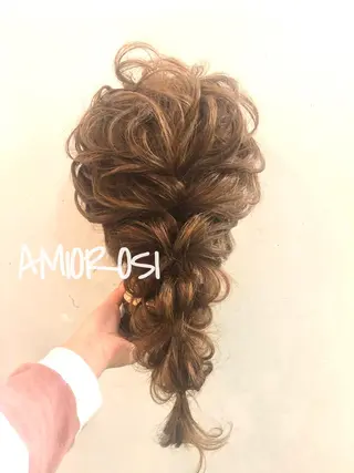 ロング カラー ヘアアレンジ ハイトーンピンク🍑 ブリーチ🍑RINAのヘアスタイル