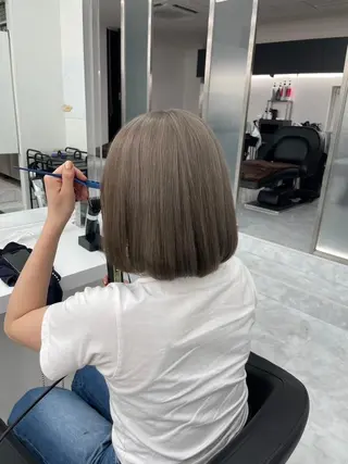 カラー 艶髪/韓国レイヤー 🤍Houtoのヘアスタイル