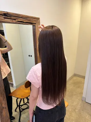 ロング カラー zina karin୨୧˙˳⋆のヘアスタイル