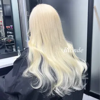 ロング カラー シールエクステ特化 ハイトーン、NANAのヘアスタイル