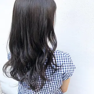 セミロング カラー SALOWIN三軒茶屋店所属・髪質改善/艶髪 やまなかのヘアスタイル