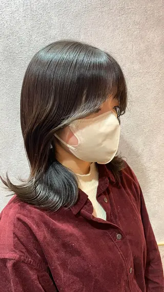 セミロング sajou【上野】所属・🩶艶髪ヘア/ 。。のヘアスタイル