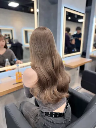 ロング カラー ヘアアレンジ レイヤー×透明感カラ ーHAYATOのヘアスタイル