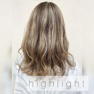 セミロング カラー ヘアアレンジ 🌈haru🌻 藤沢ハイトーン🌈のヘアスタイル