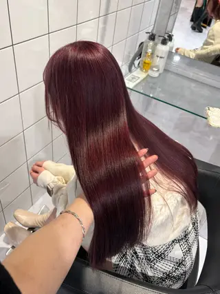 ロング カラー 表参道♡暗髪^ྀི 艶カラー♡アユミのヘアスタイル