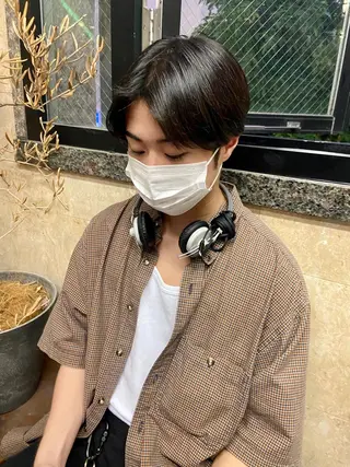 メンズ 地毛風艶カラー🌿 喜多夏海のヘアスタイル