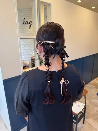 ロング ヘアアレンジ シゲルカットクラブ神田久志本店&lag所属・仲野 亜由美のヘアスタイル