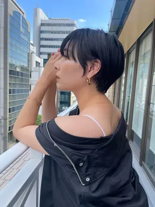 ショート ショート/ボブ/ 心斎橋/宮脇美奈のヘアスタイル