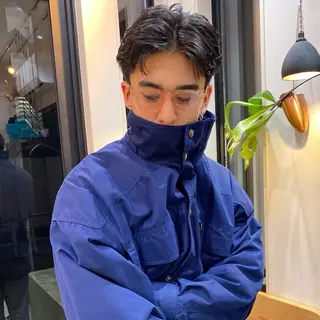 ショート メンズ ダウンパーマ 【sity.ザイク】のヘアスタイル