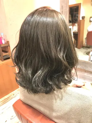 ミディアム カラー ヘアアレンジ 増子 幹樹のヘアスタイル
