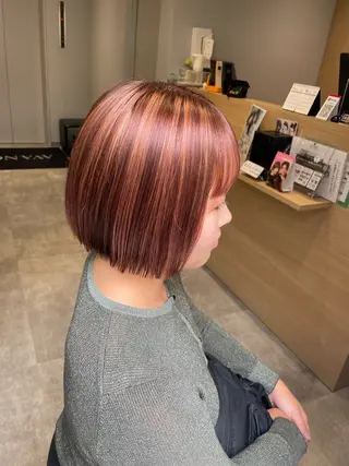 ショート カラー Zina【梅田】 /田中 沙弥のヘアスタイル