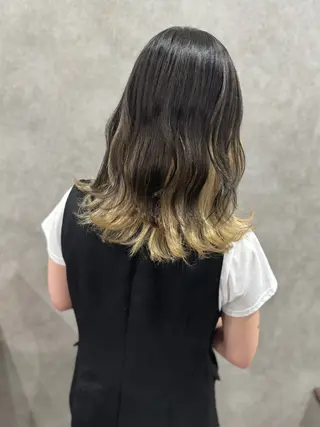 セミロング 髪質改善/ブリーチ毛 縮毛矯正/ MIHOのヘアスタイル
