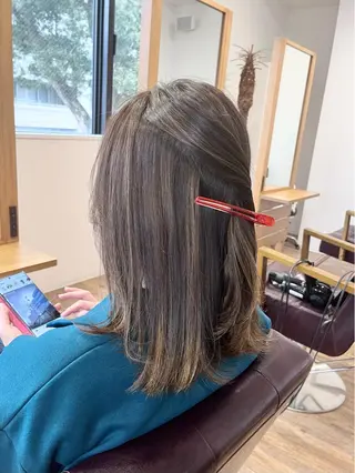 ミディアム カラー KIZU 髪質改善 オカルト怪談のヘアスタイル