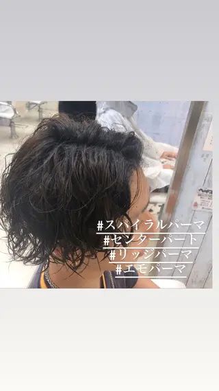 ミディアム パーマ メンズ 韓国風メンズ/毛流れ ヘアなら須田龍世のヘアスタイル