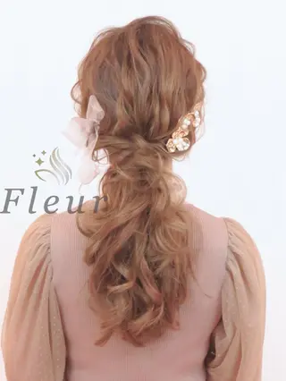 ロング ヘアアレンジ セットサロン      ラフテル所属・大阪/ヘアアレンジ /似合わせset💐のヘアスタイル