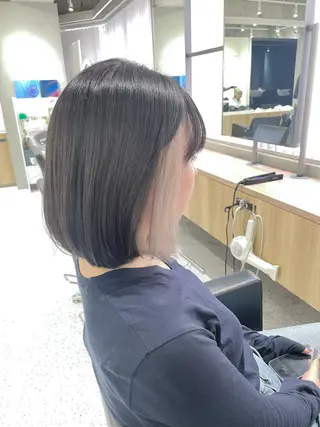 ミディアム カラー GO TODAY SHARE SALON 原宿本店所属・ブリーチ/ハイトーン 艶カラー/ユリナのヘアスタイル