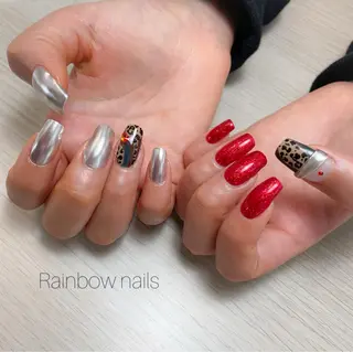 ネイル Rainbow nailsくろちゃんのネイルデザイン