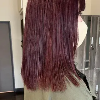 セミロング カラー 中村 友香のヘアスタイル