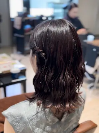 ミディアム カラー ヘアアレンジ 髙木美緒🌿 レイヤー/アレンジのヘアスタイル