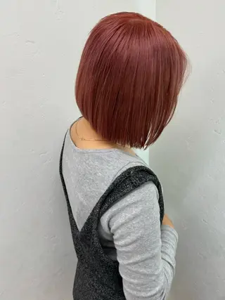 カラー ayaka/暖色 /ニュアンスボブのヘアスタイル