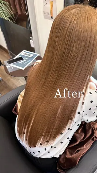 ロング しもかわ かほのヘアスタイル