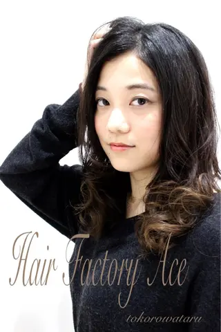 セミロング 所渉/韓国レイヤー /ウルフカットのヘアスタイル