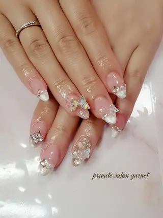 ネイル ロング Garnet nailのネイルデザイン