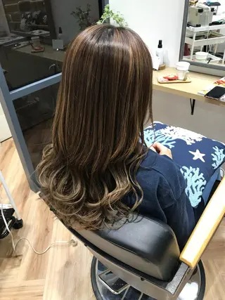 ロング カラー 原山 直人のヘアスタイル