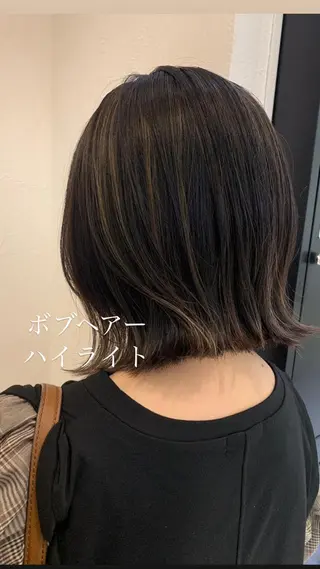 ミディアム カラー 似合わせカラー/艶 髪質改善/ヨシザキのヘアスタイル