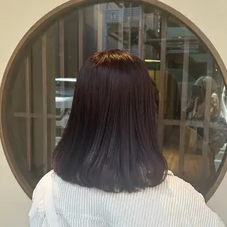 ミディアム カラー [透明感カラ ー🥣💕]高木愛理のヘアスタイル