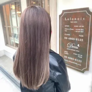 セミロング カラー メンズパーマ 西條真治のヘアスタイル