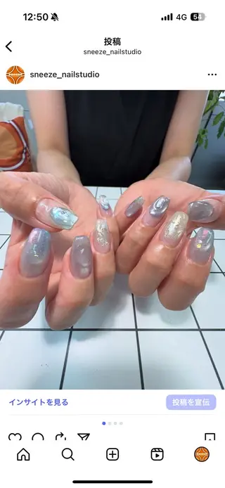 ネイル sneeze nailstudioのネイルデザイン