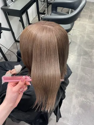 ミディアム カラー 🎀暖色/ラベンダー /paru🤍のヘアスタイル