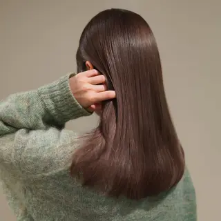 セミロング 髪質改善/艶カラー 🤍mizueのヘアスタイル