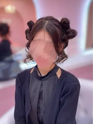 ロング ヘアアレンジ Set Salon Mémoire by miuprierre所属・推し活🪄🩷 川上 佳奈のヘアスタイル