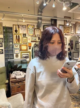 ミディアム パーマ 🌱洒落てるパーマ 🌱ショート/緒方椋のヘアスタイル