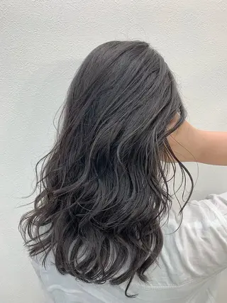 ロング カラー 酸性ストレート/ブリ ーチなし/中村 匠のヘアスタイル