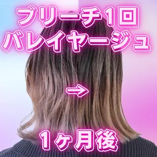 ミディアム カラー パーマ ヘアアレンジ アイブロウ 推し活専用 【派手髪】飯野ゆかりのヘアスタイル