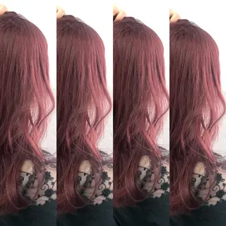 セミロング カラー ハイトーン💫 エクステ💫maiのヘアスタイル