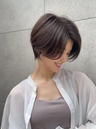 ショート レイヤー❣️縮毛矯正 川村利幸のヘアスタイル