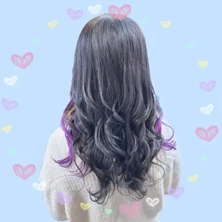 ロング カラー ヘアアレンジ ブリーチ♡メンズ マッシュ♡MIUのヘアスタイル