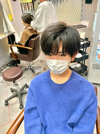 ショート メンズ メンズサロン　アソビ所属・【扱いやすいパーマ】 眞鍋拓己のヘアスタイル