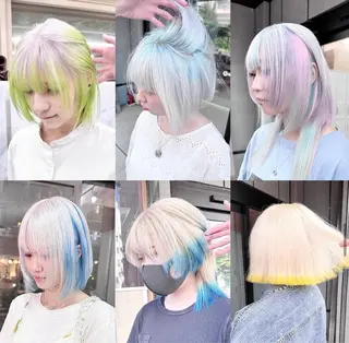 ショート るか/ハイトーン🩵 /ダブルカラー🌟のヘアスタイル